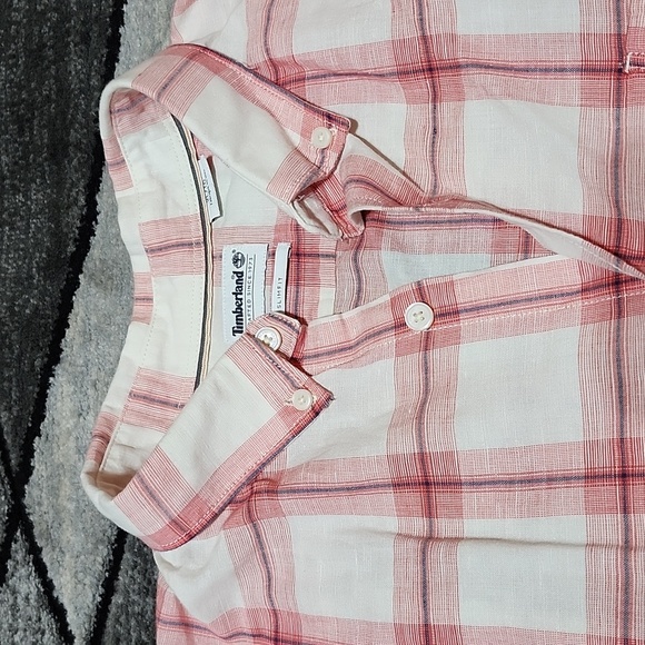 TIMBERLAND PLAID SLIM-FIT XL POCKET LONG-SLEEVED BUTTON DOWN WESTERN SHIRT - Picture 2 of 15